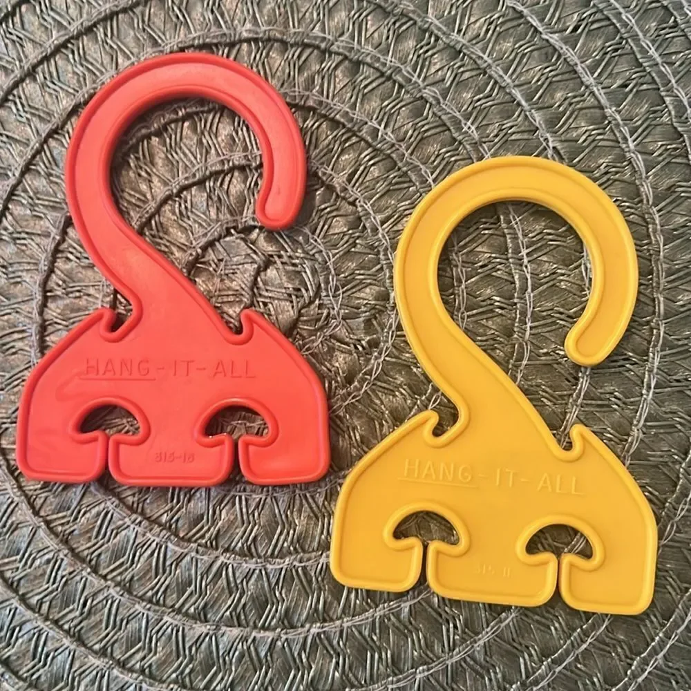 Vintage Tupperware set Apple slicer 2 hooks stickers key holder labels EVC